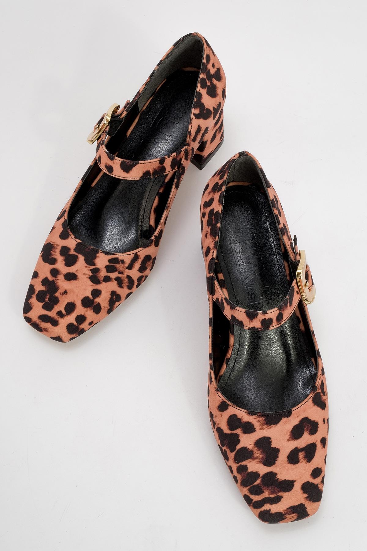 Dolva - Black/Yellow Block Heel Shoe – side view showing leather, black, SimmiUnique