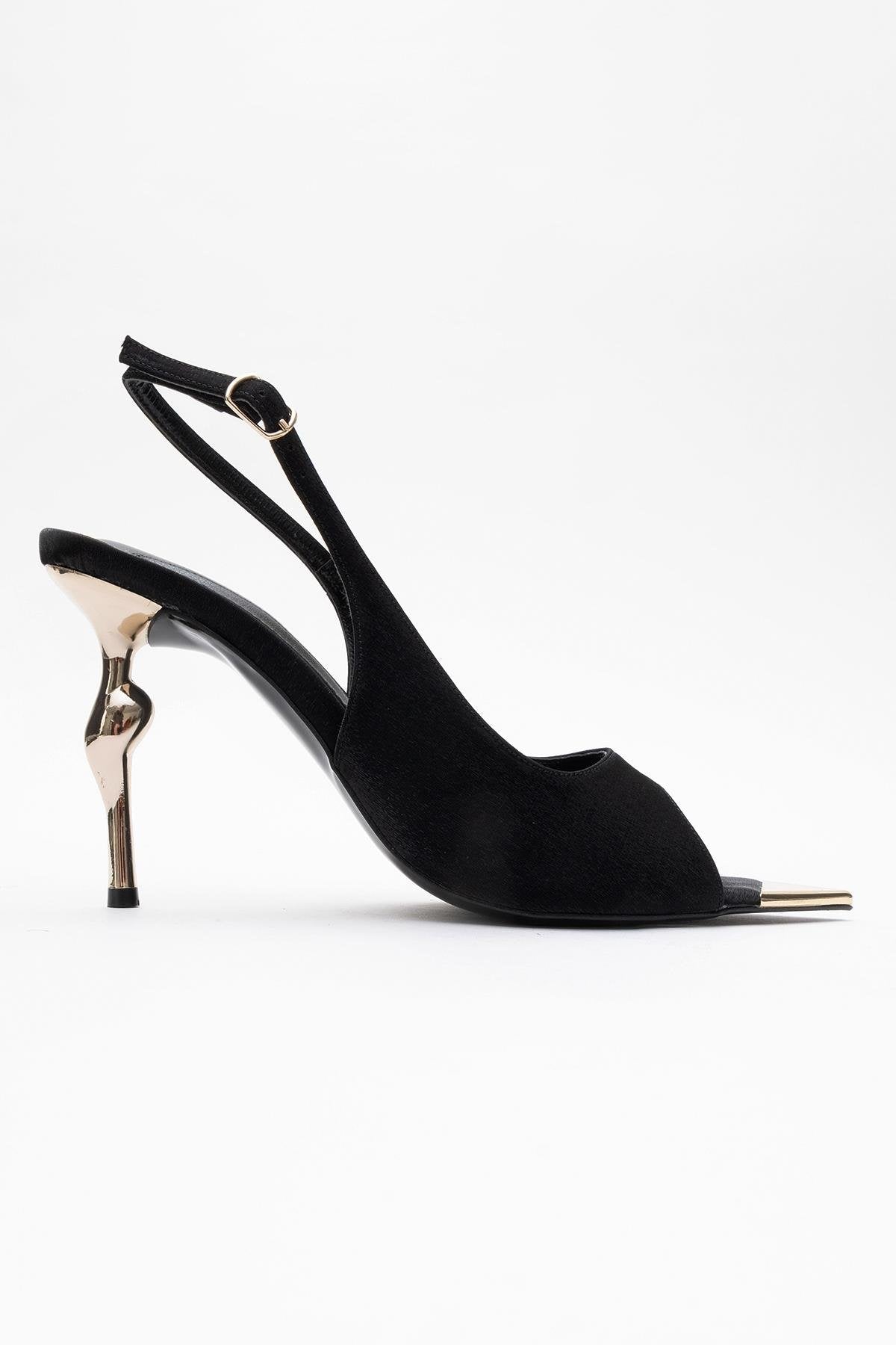 Barly - Black Pointed Toe Stiletto Pump – top view showing black, SimmiUnique