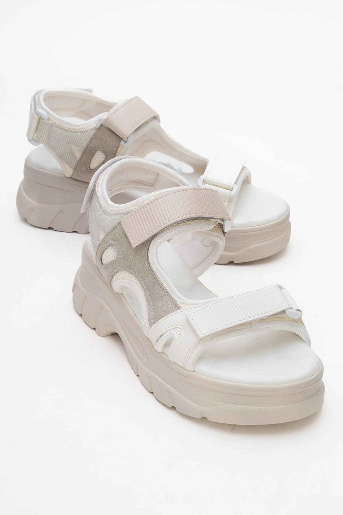 4740 - White Patent Sandal – front three-quarter view showing leather, white, SimmiUnique