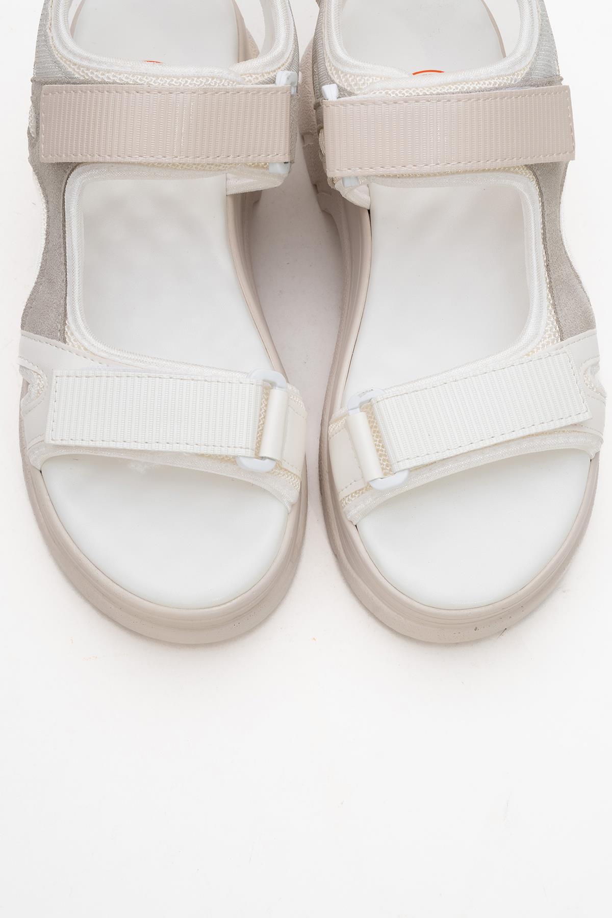 4740 - White Patent Sandal – side view showing leather, white, SimmiUnique