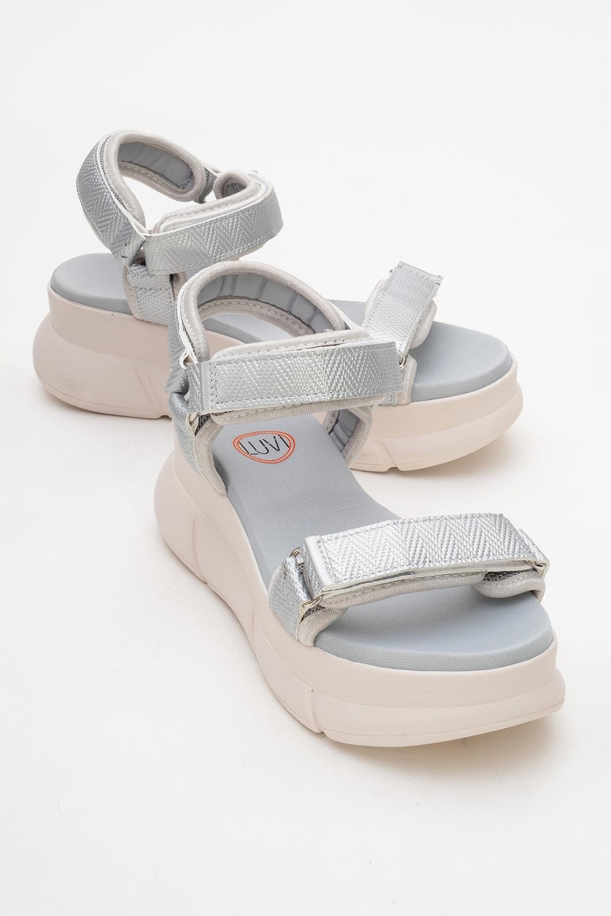 4760 - Metallic Sandal – front three-quarter view showing leather, metallic, SimmiUnique