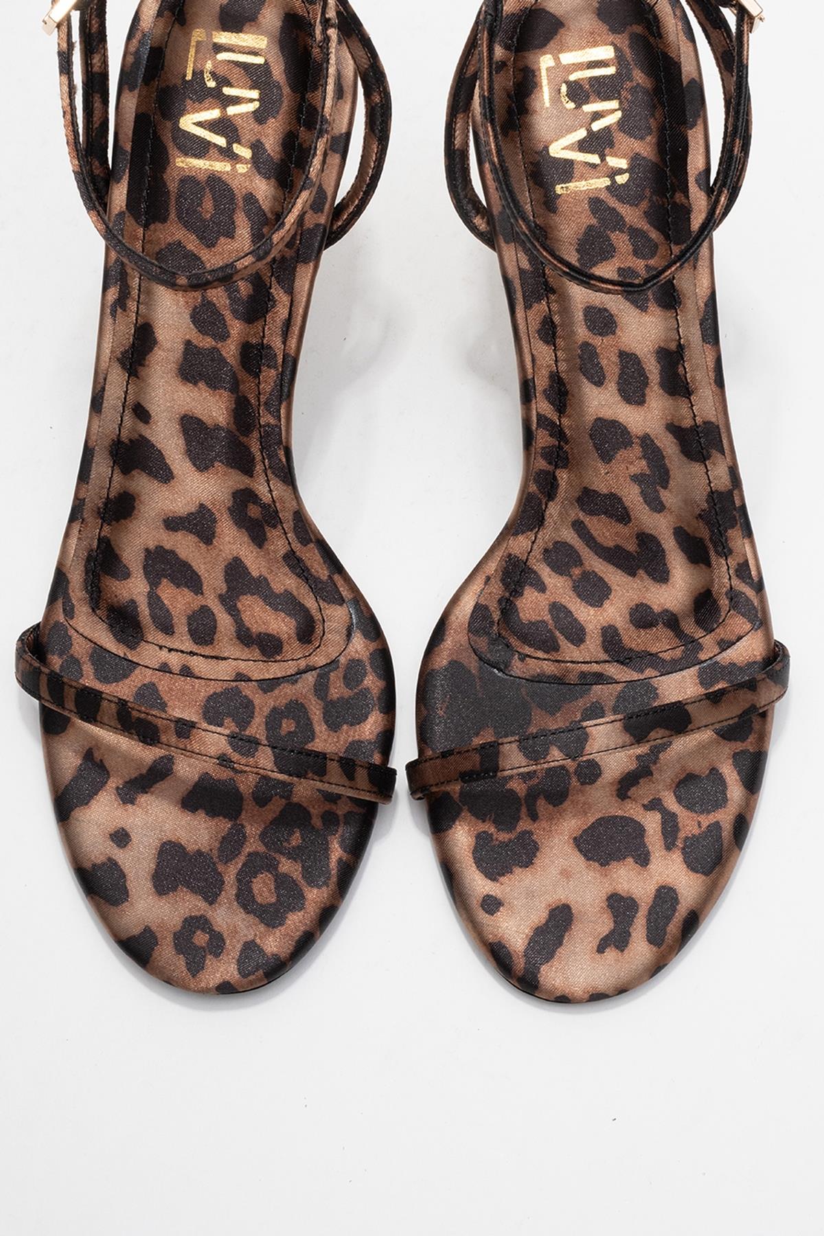 Jasmin - Black/Yellow Patterned Single-Band Stiletto Heel Shoe – side view showing black, SimmiUnique