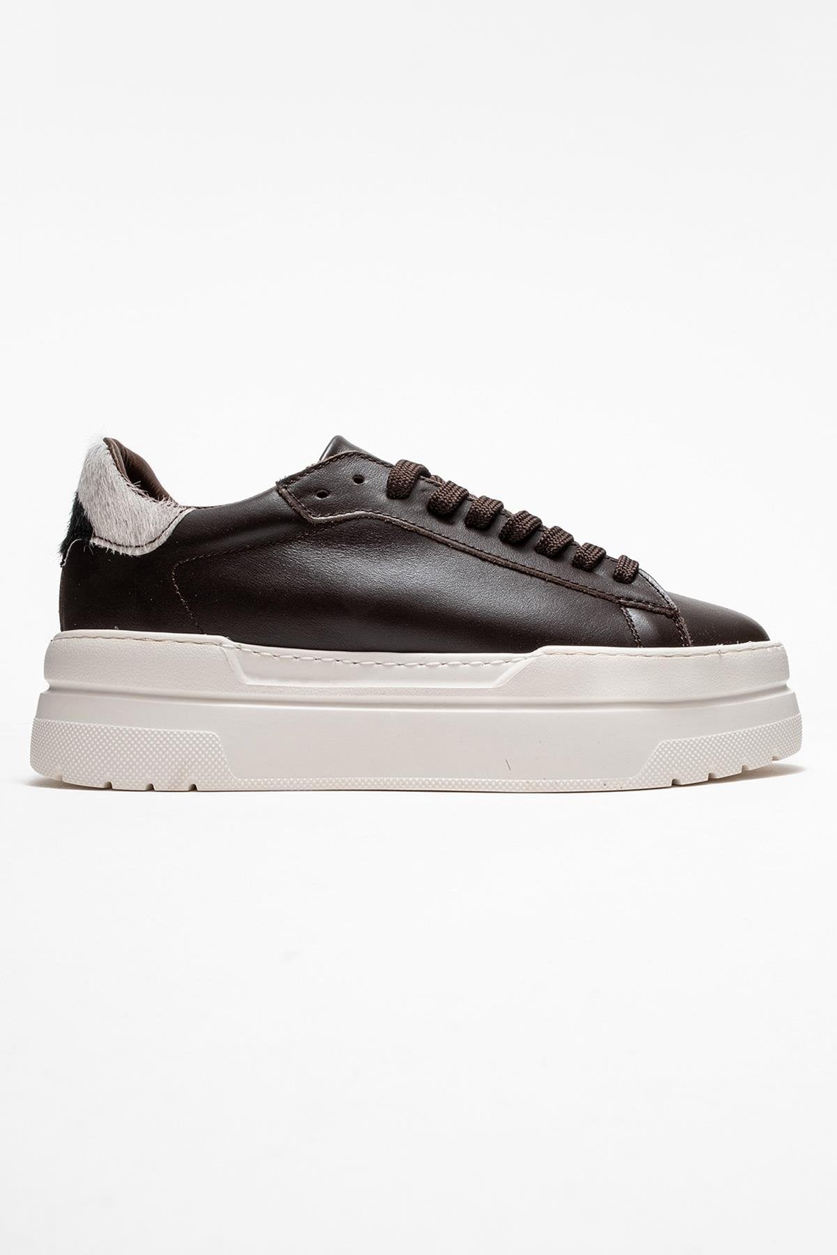 Anabel - Taupe Suede Genuine Leather Casual Sneaker – top view showing leather, suede, SimmiUnique