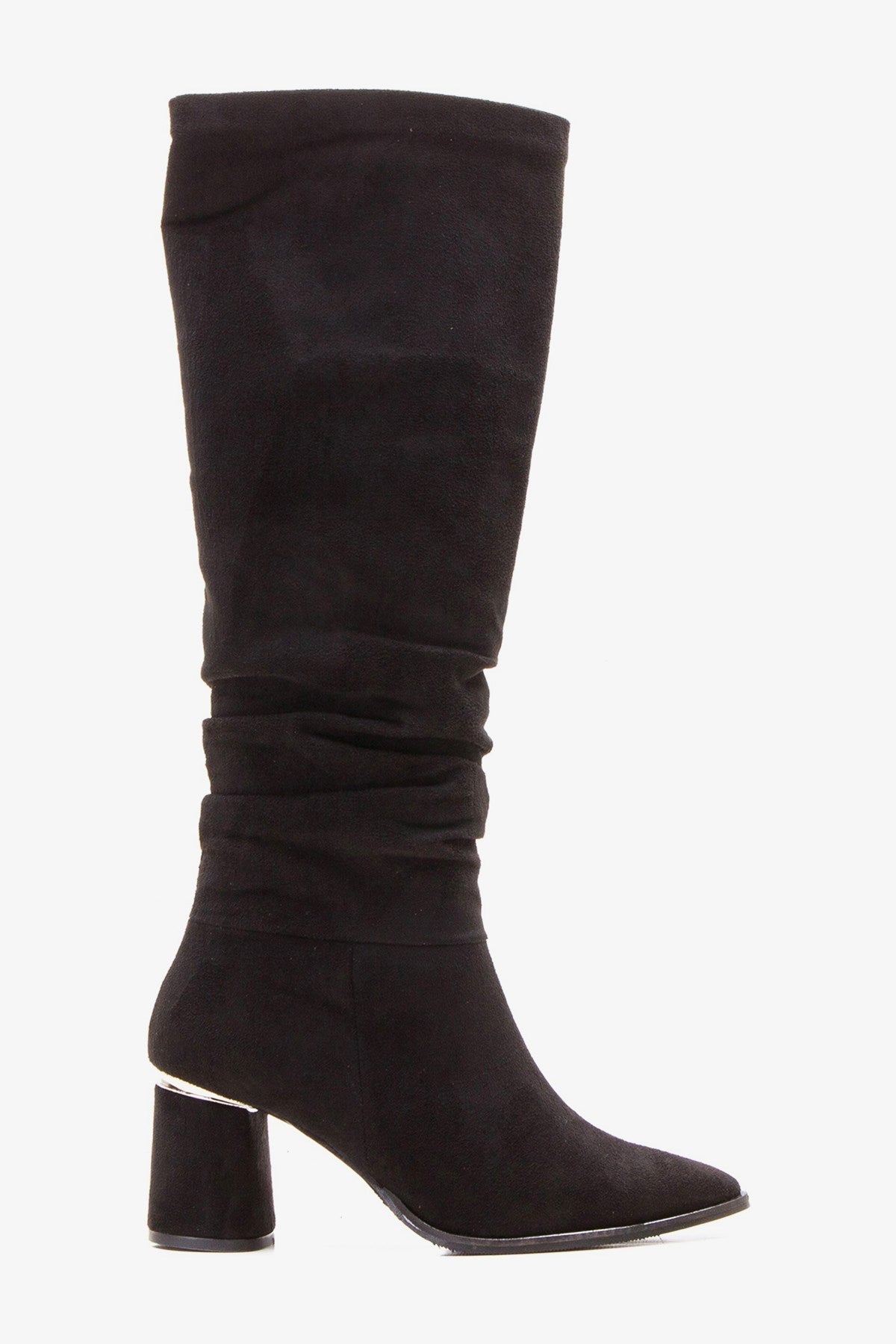 120 - Black Boot – pair view showing leather, black, SimmiUnique