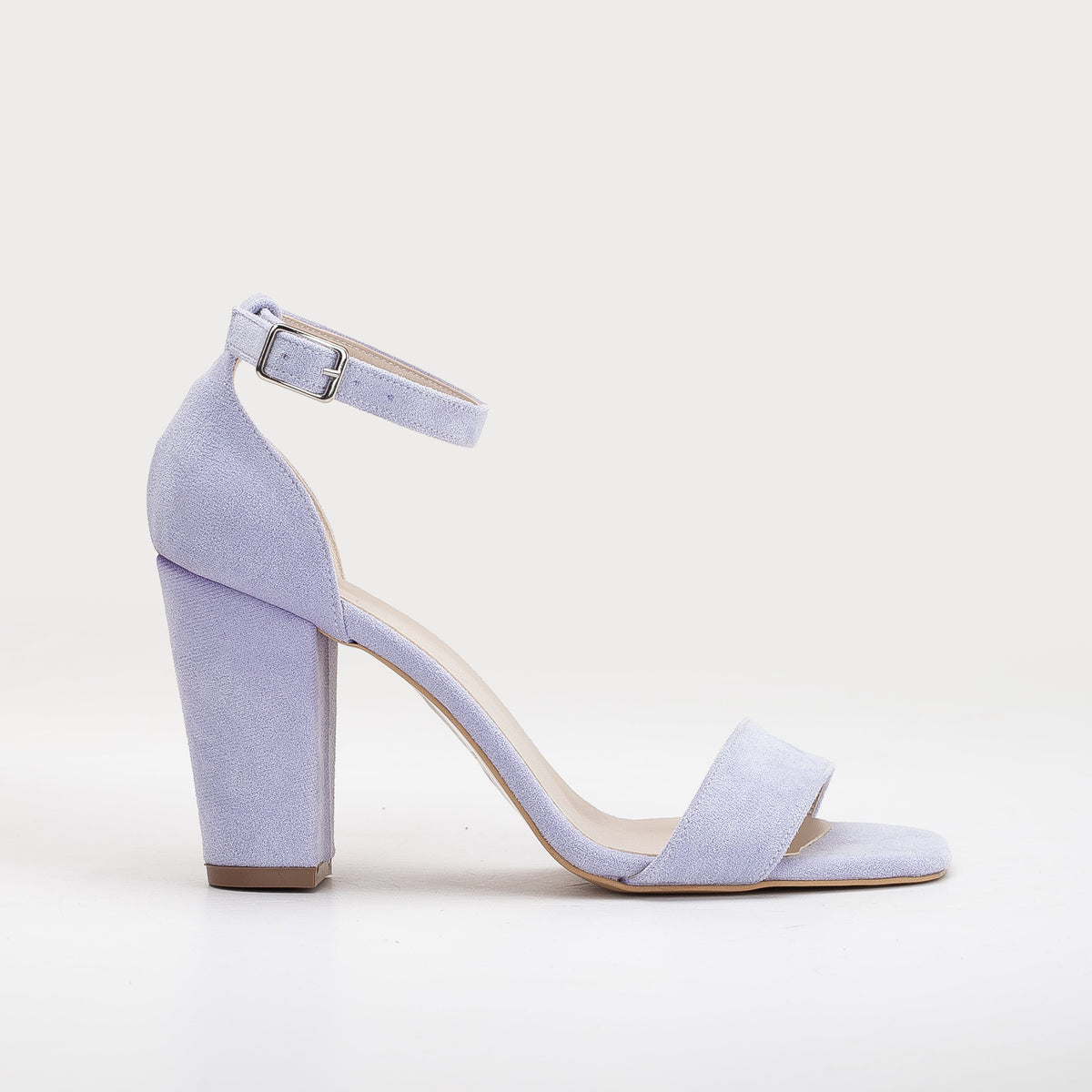 Melissa - Lilac Suede Sandals with Pearls – top view showing pearl, leather, suede, SimmiUnique