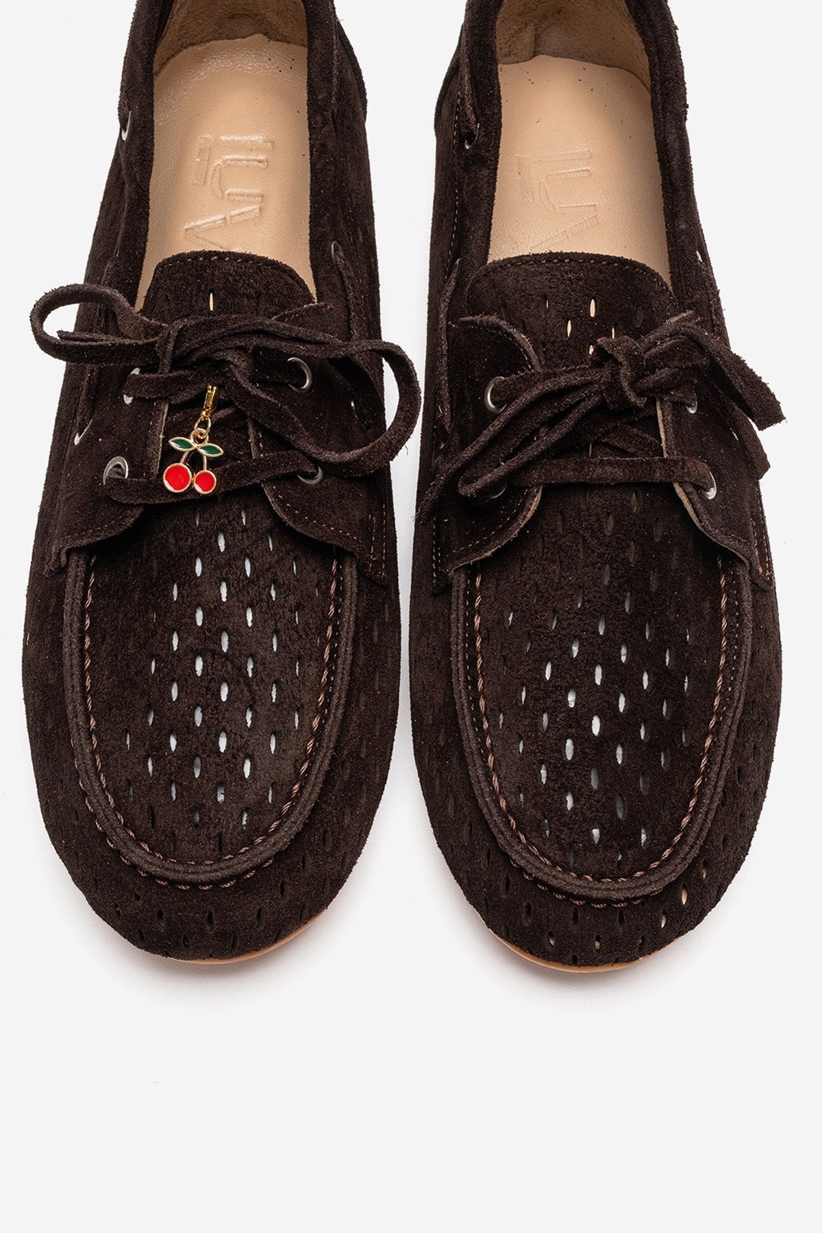 Stevo - Cognac Genuine Leather Lace-Up Loafer – side view showing lace, leather, SimmiUnique