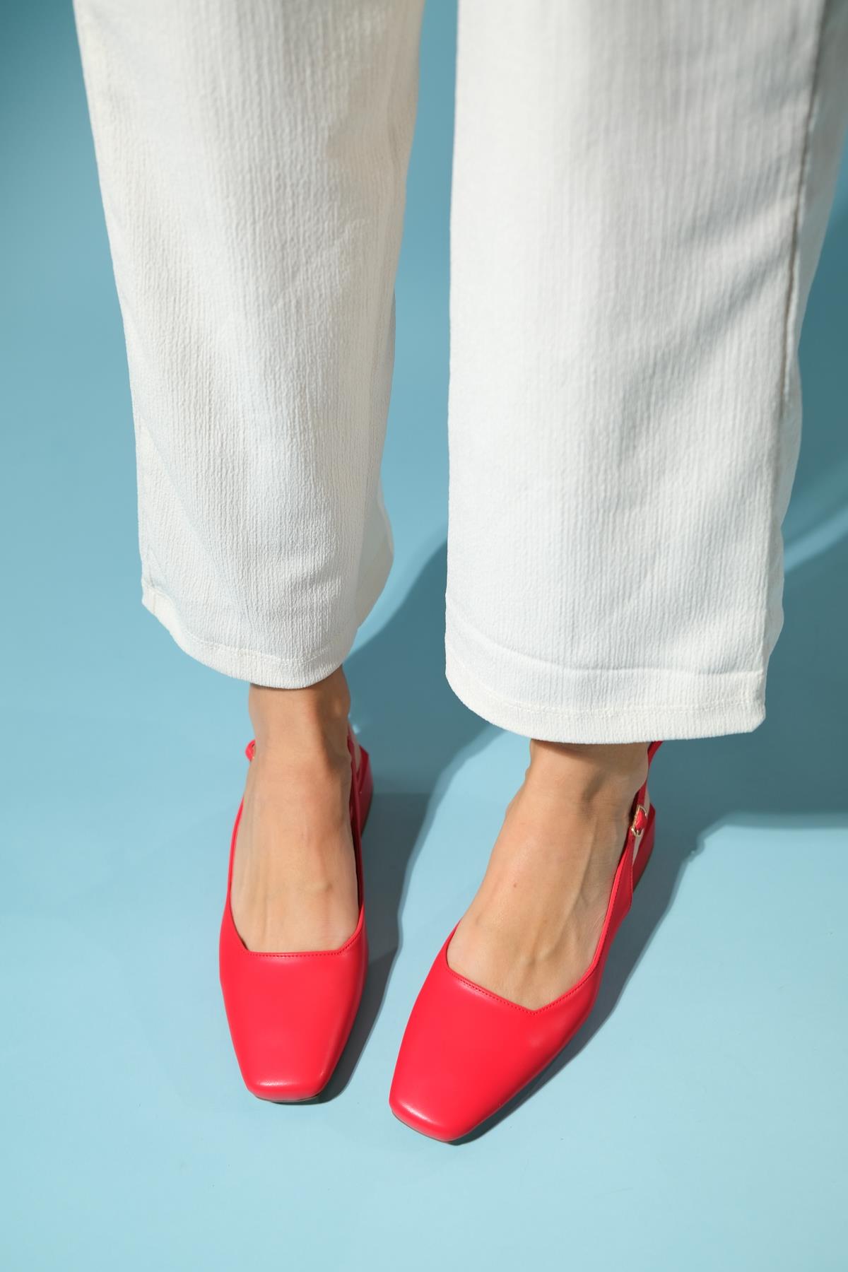 State - Red Heeled Shoe – detail view showing leather, red, SimmiUnique