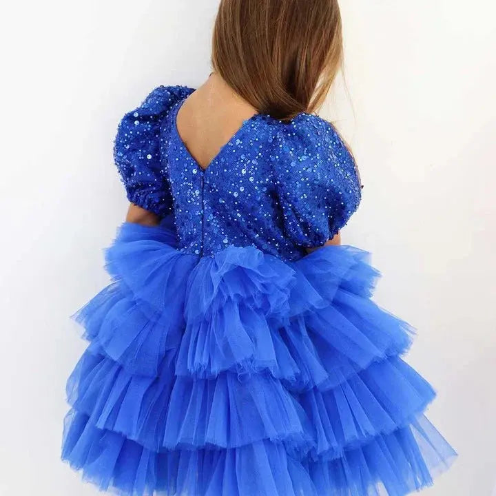 Aneta Christening Dress in blue - photo 3