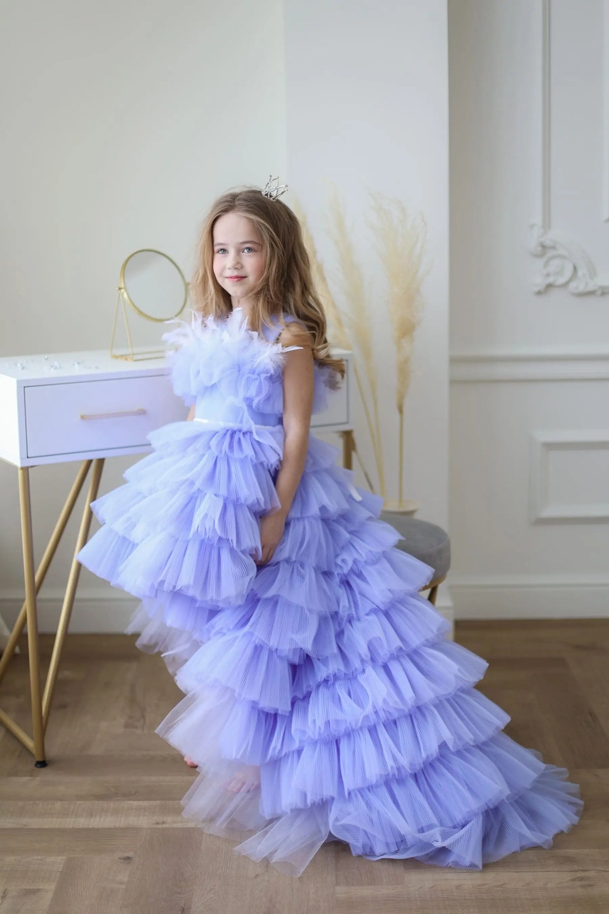 Alana Princess mermaid-style party dress in lavender - photo 1