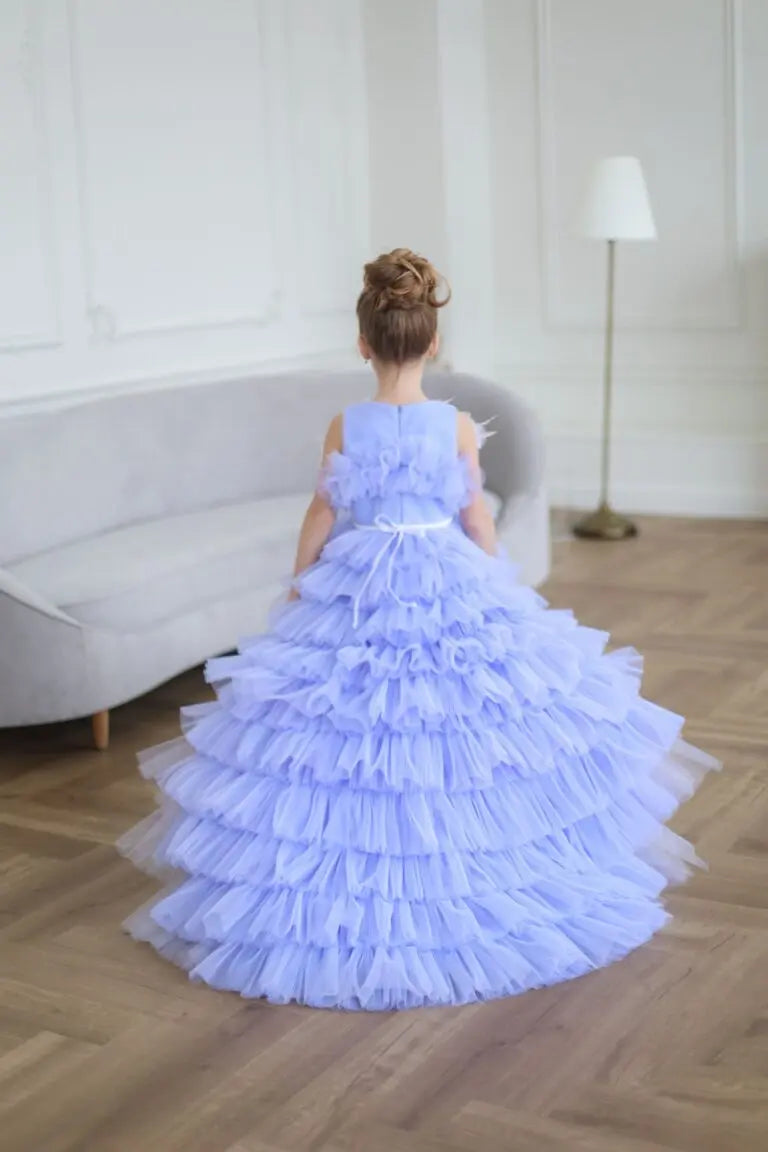 Alana Princess mermaid-style party dress in lavender - photo 4