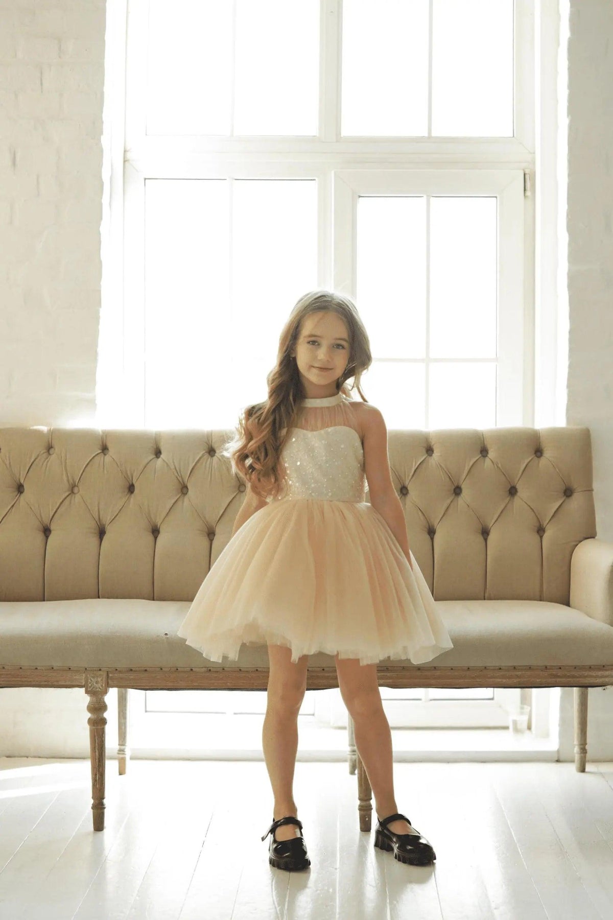 Alana Princess mermaid-style party dress in gold - photo 15
