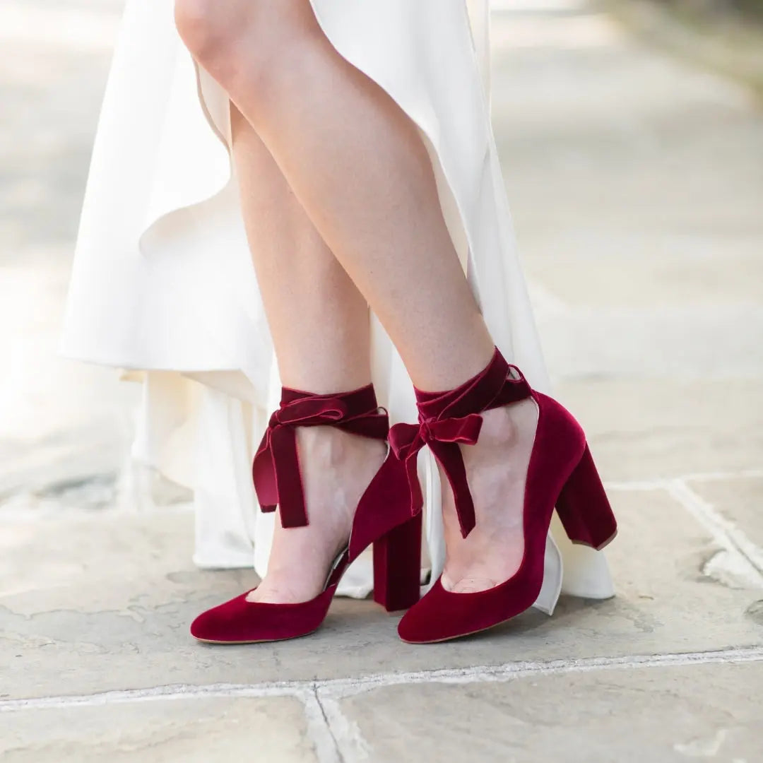 blue women's velvet shoes for birthday parties, weddings, newborn photoshoots and special occasions