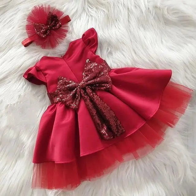 baby girl dress for birthday parties, weddings, newborn photoshoots and special occasions