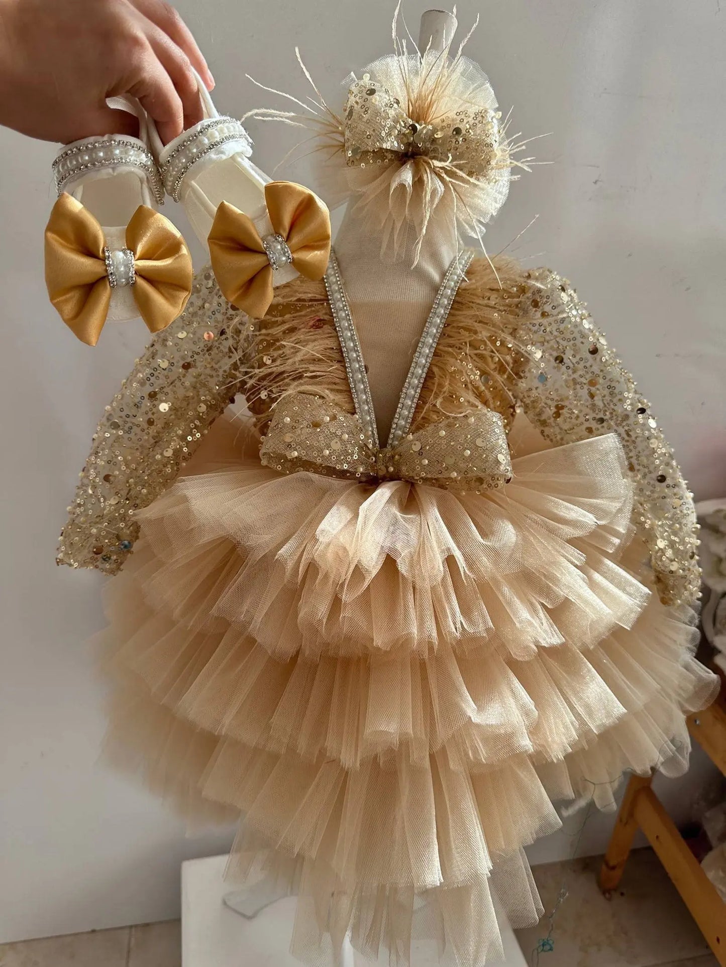 baby outfit for birthday parties, weddings, newborn photoshoots and special occasions