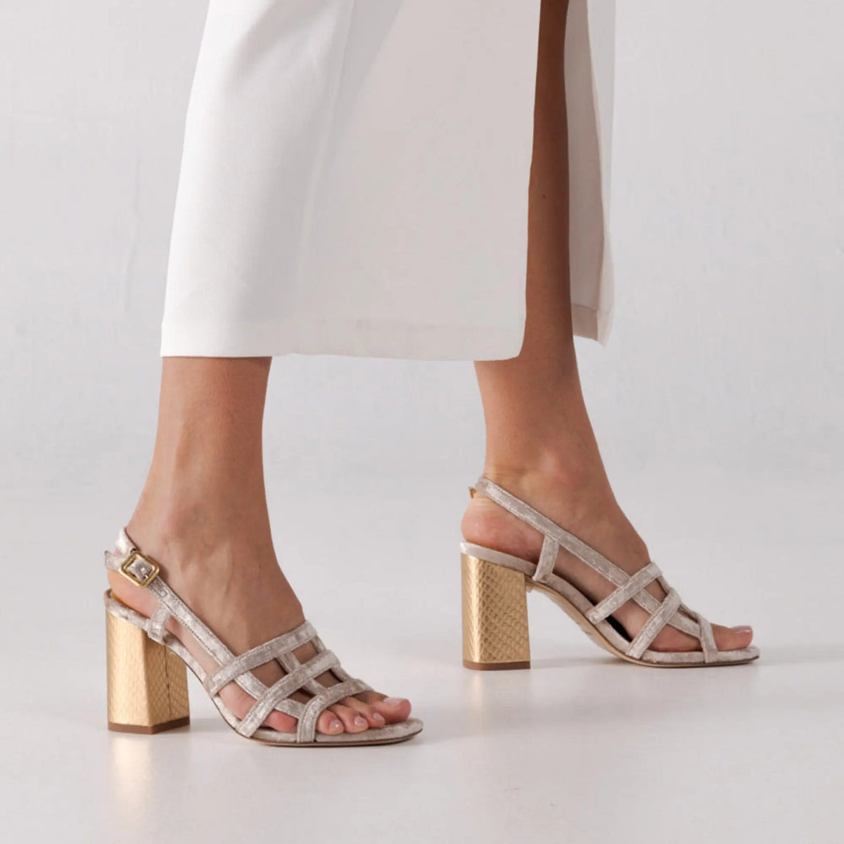 Beige Custom Made Heels for weddings
