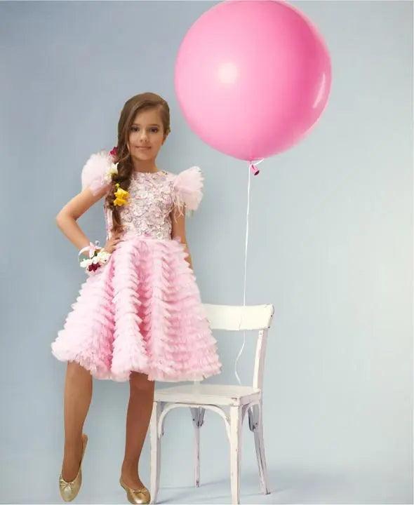 Blossom dress pink – detail shot