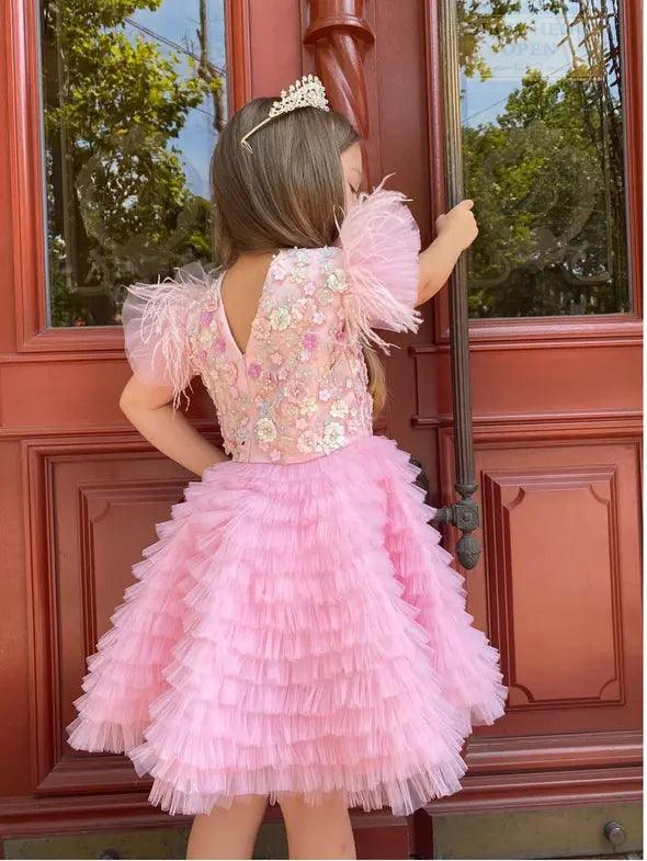 Blossom dress pink – close-up