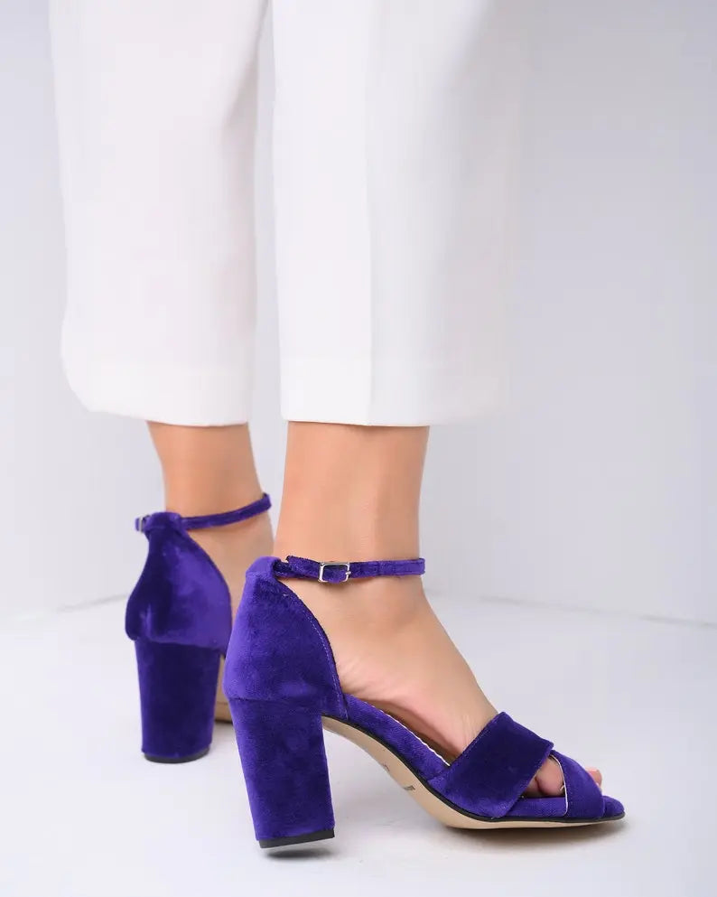 Bridal Shoes Block Heel – detail shot