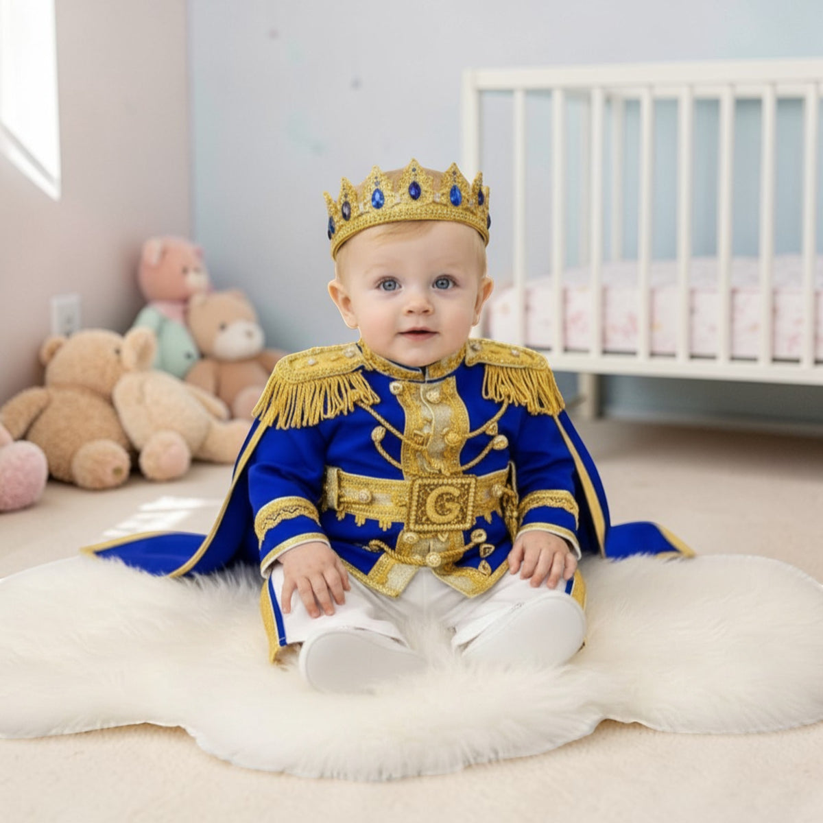 Royal Baby Boy Outfit Prince Costume Birthday Set – photo 7