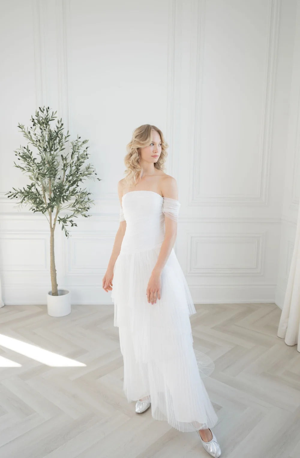 Amelia Tulle Strapless Wedding Dress, luxury bridal gown, additional product image 2 by SimmiUnique