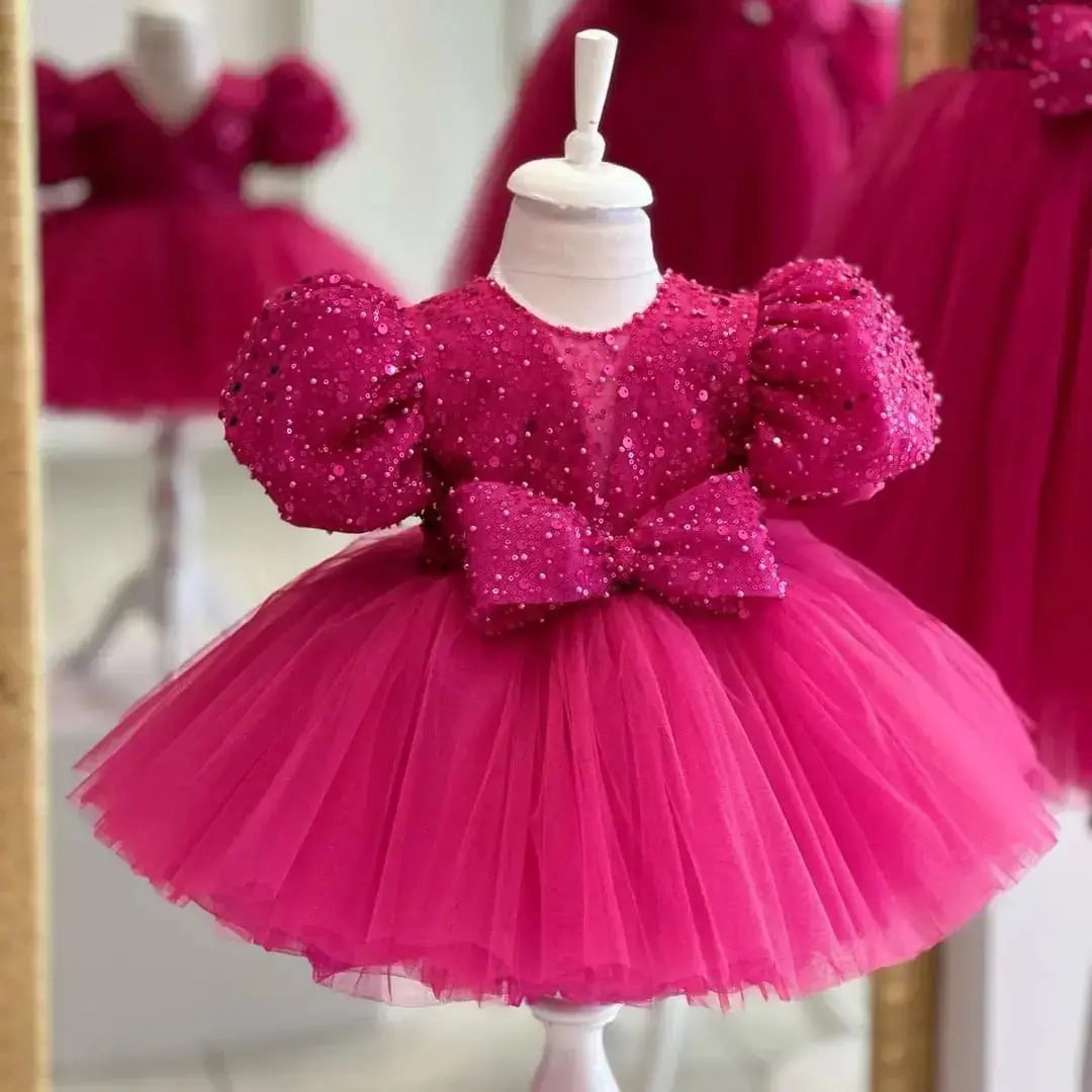 baby girl dress for birthday parties, weddings, newborn photoshoots and special occasions