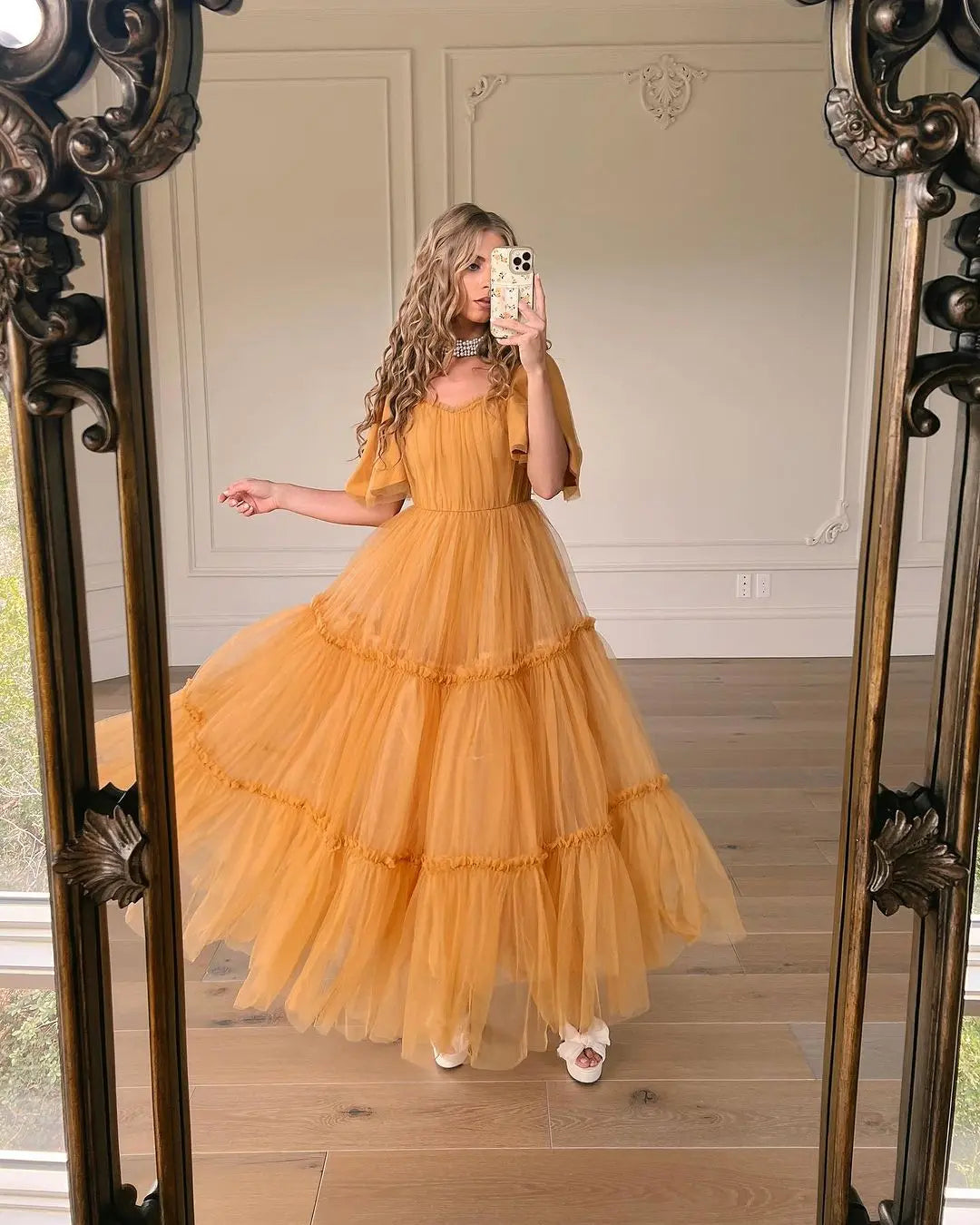 Gold Women Dresses Party – styled look