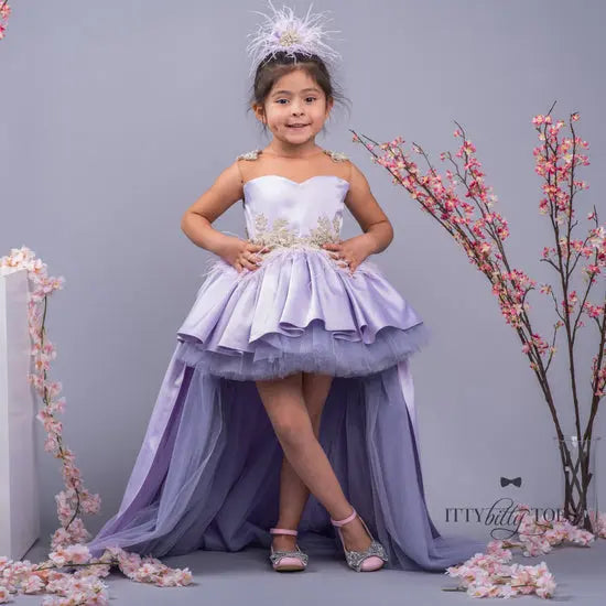Hi-Low Ivy Swan Dress in purple - photo 2