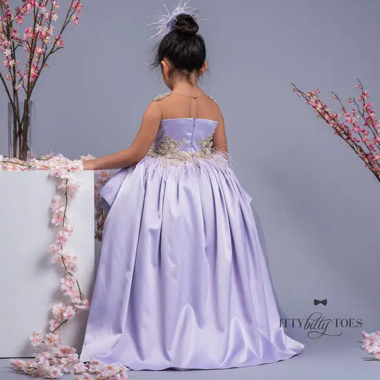 Hi-Low Ivy Swan Dress in purple - photo 7