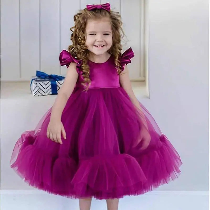 tulle baby girl dress for birthday parties, weddings, newborn photoshoots and special occasions