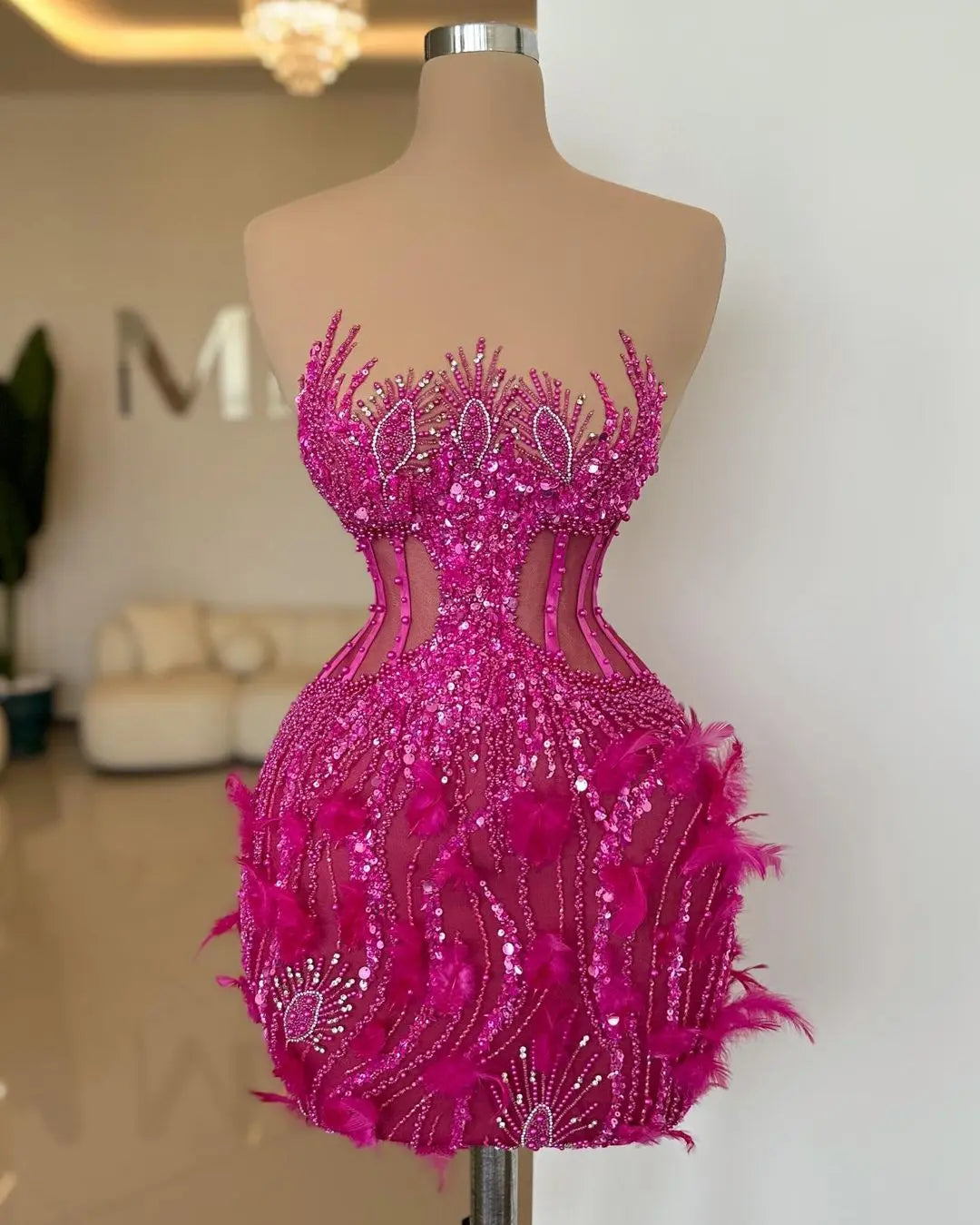 Luxury Mermaid Wedding Rebecca – side view