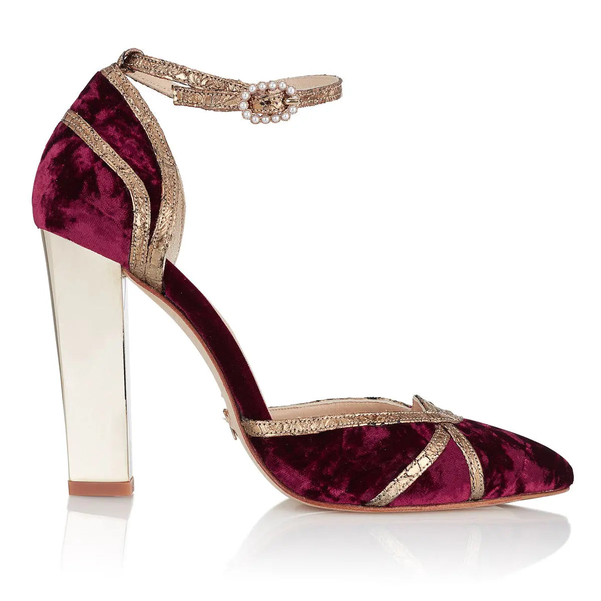velvet red women's velvet shoes for birthday parties, weddings, newborn photoshoots and special occasions