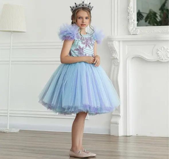 Natalya ball gown dress in blue - photo 3