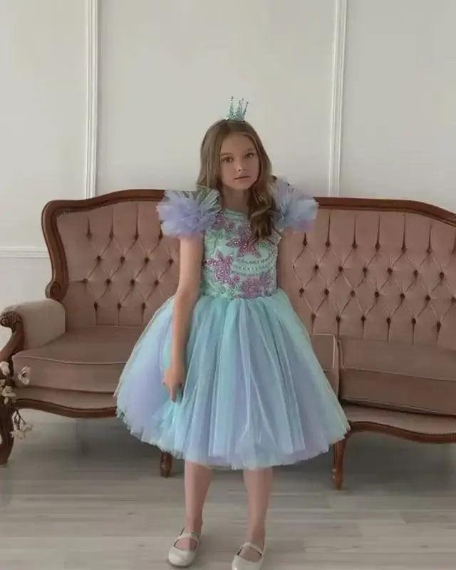 Natalya ball gown dress in blue - photo 8