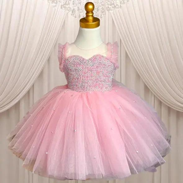 tulle baby girl dress for birthday parties, weddings, newborn photoshoots and special occasions