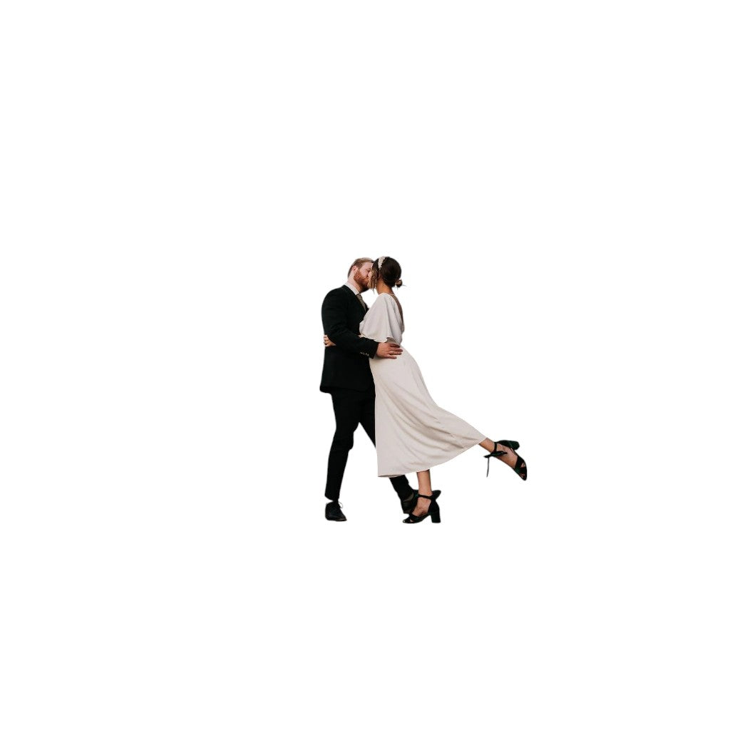 PASSION - EMERALD WEDDING SHOES LOW BLOCK HEEL - FINAL SALE