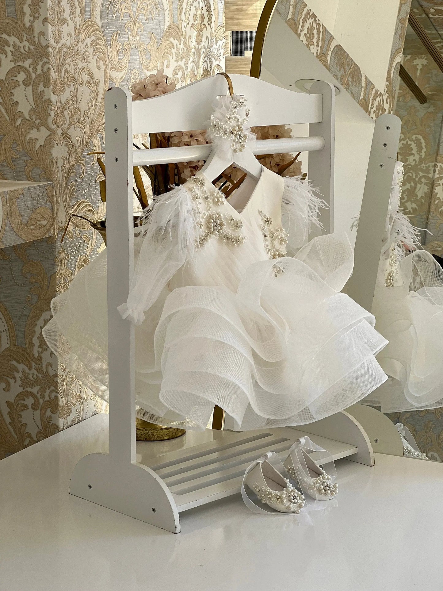 tulle baby girl dress for birthday parties, weddings, newborn photoshoots and special occasions