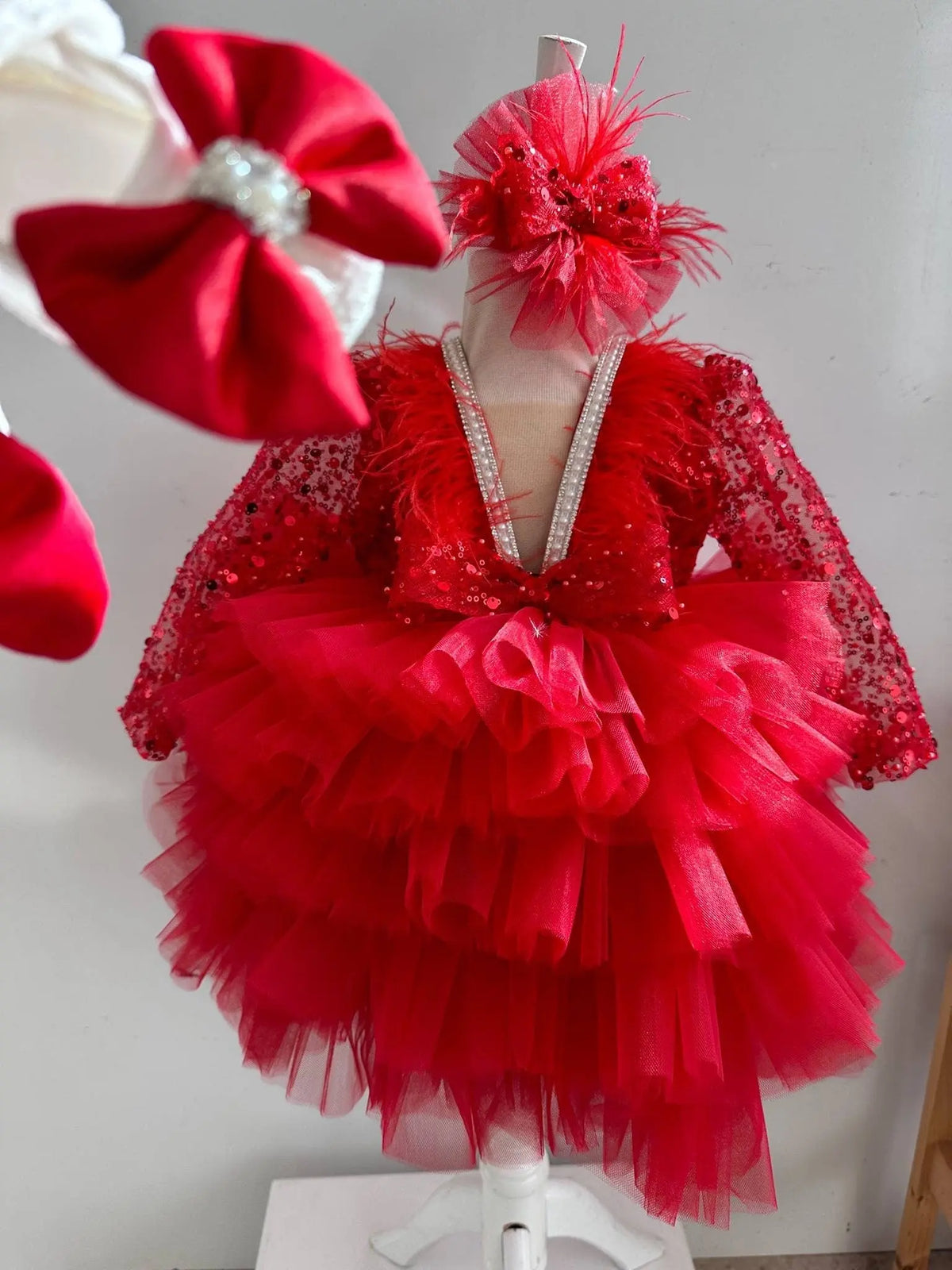 Personalized Autumn Winter Turkish Prom Princess Dress – side view