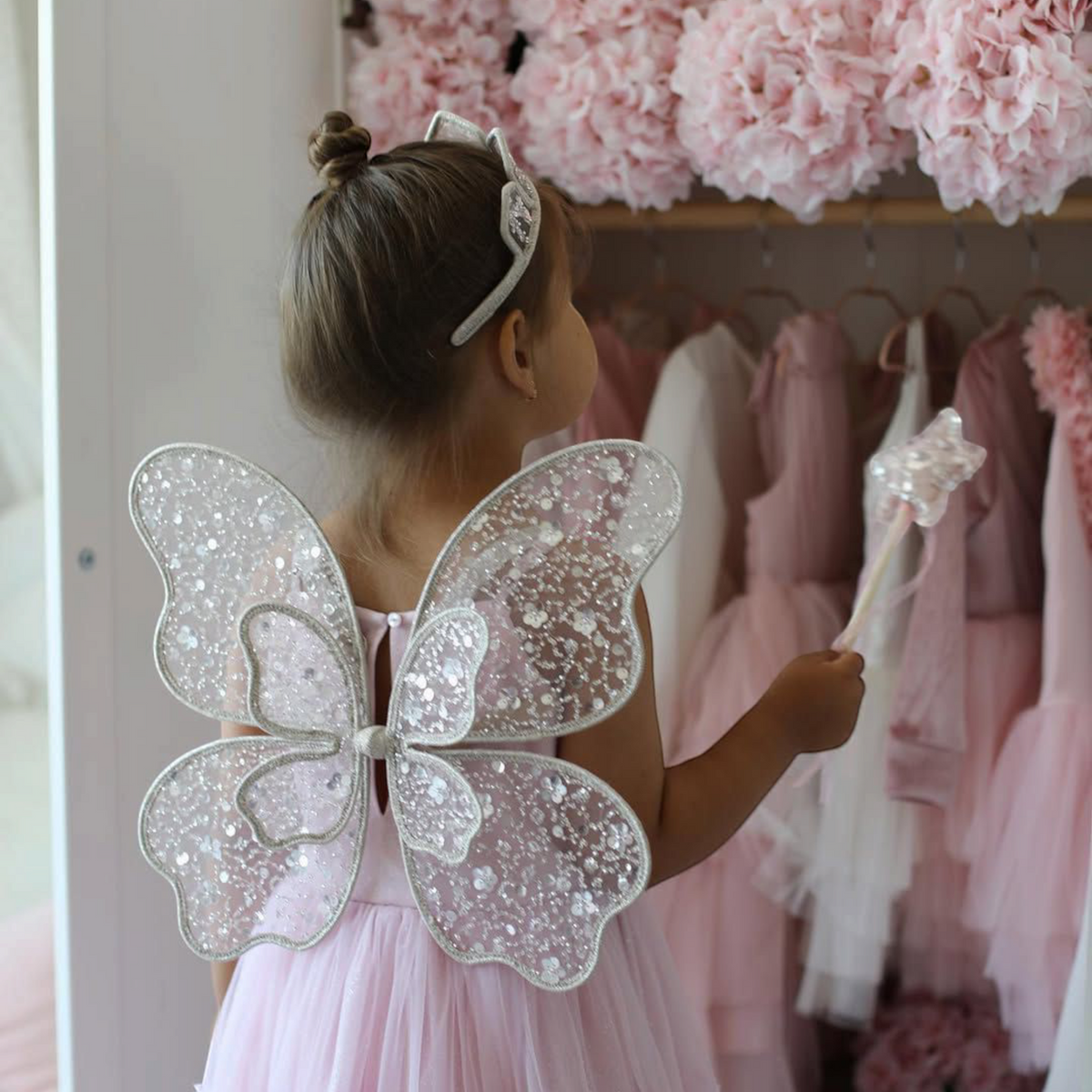 Butterfly Pink Dress (Butterfly 3) – detail shot