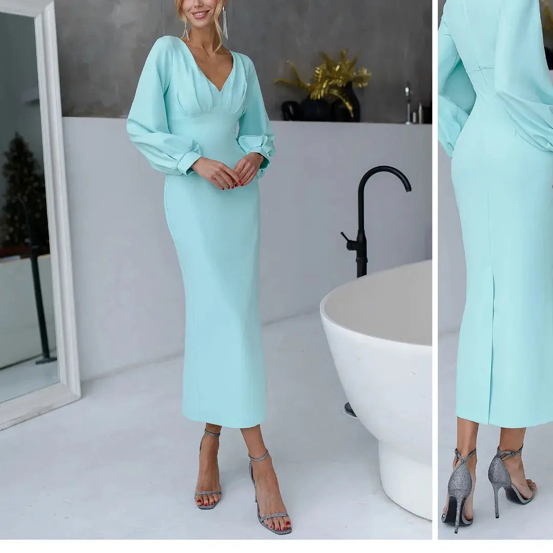 Rebecca pink satin maxi dress detail