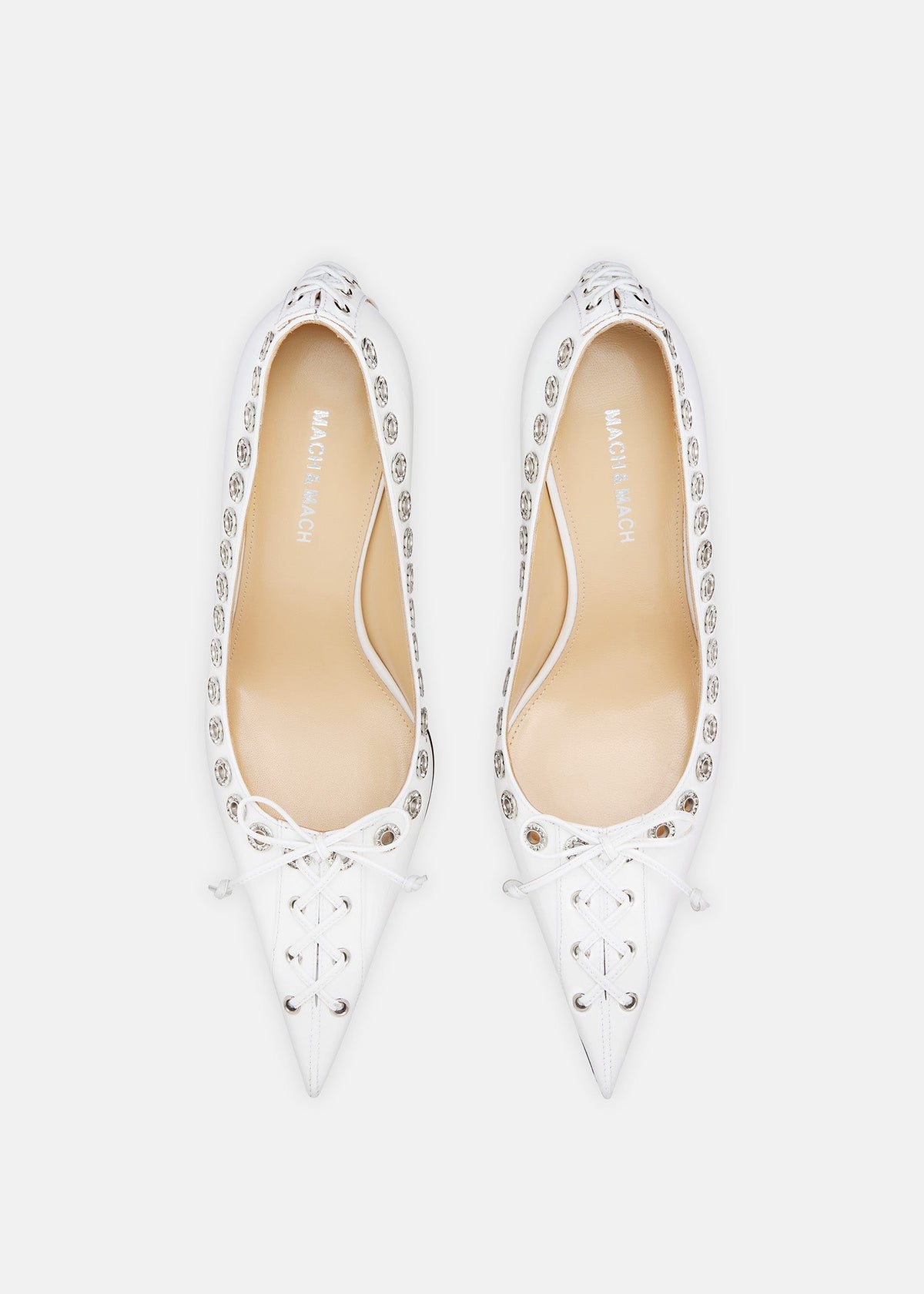 Cosette White Crystal Pumps – crystal detail view showing crystal, patent leather, red, SimmiUnique