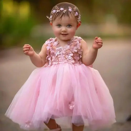 baby girl dress for birthday parties, weddings, newborn photoshoots and special occasions