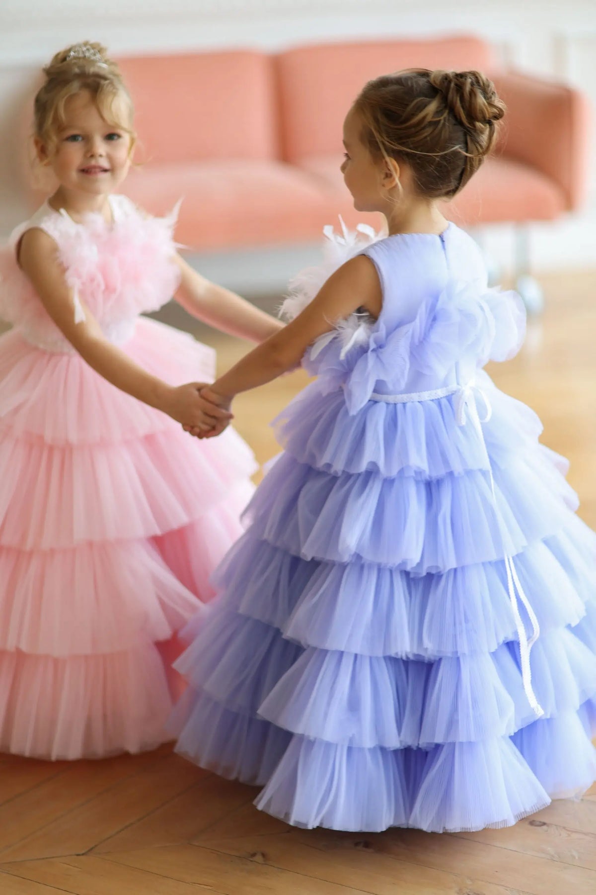 Summer Lace Girl Party Dress in blue (Lola) - photo 3