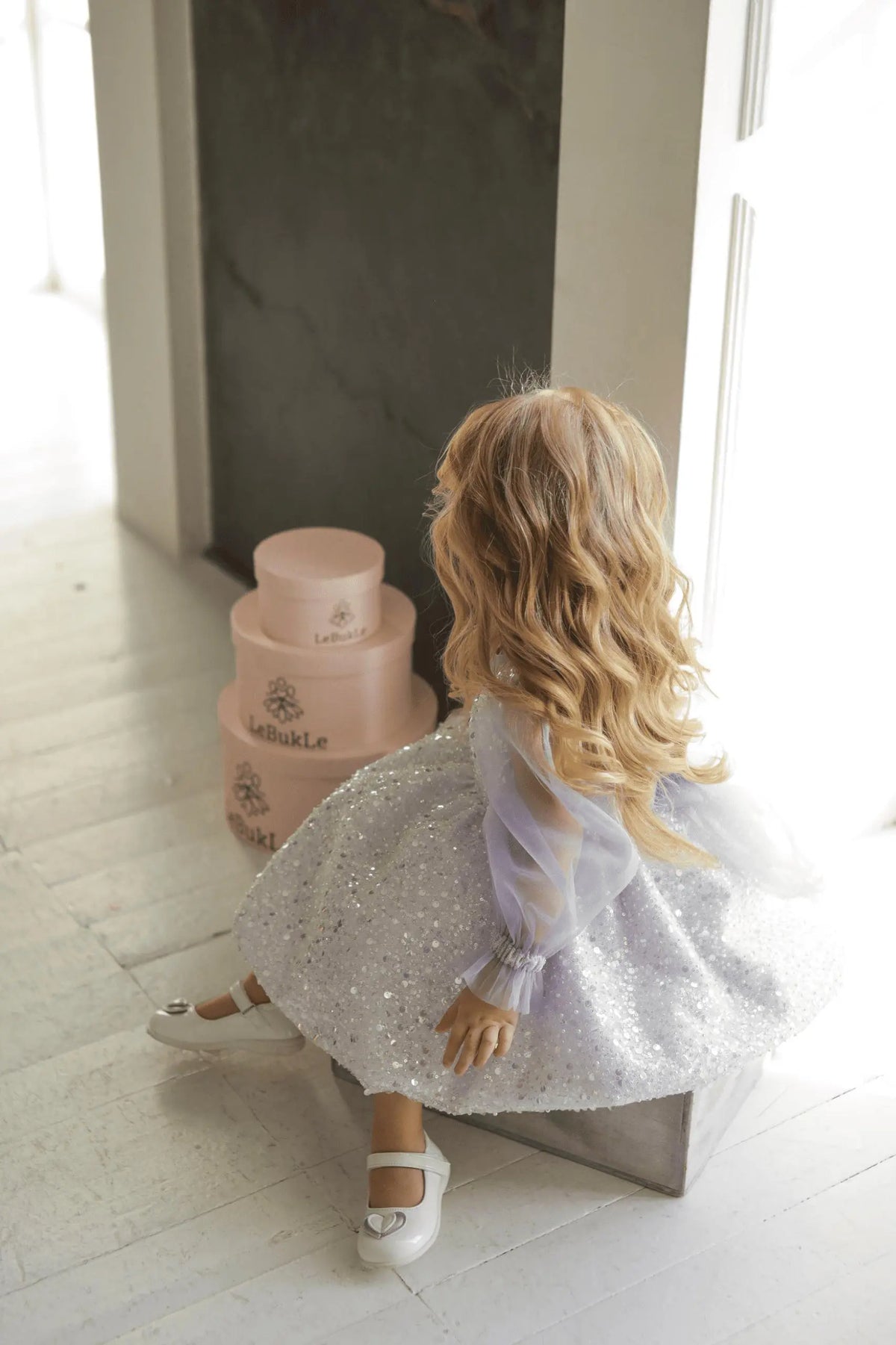 The Allium Dress – Lavender – detail shot