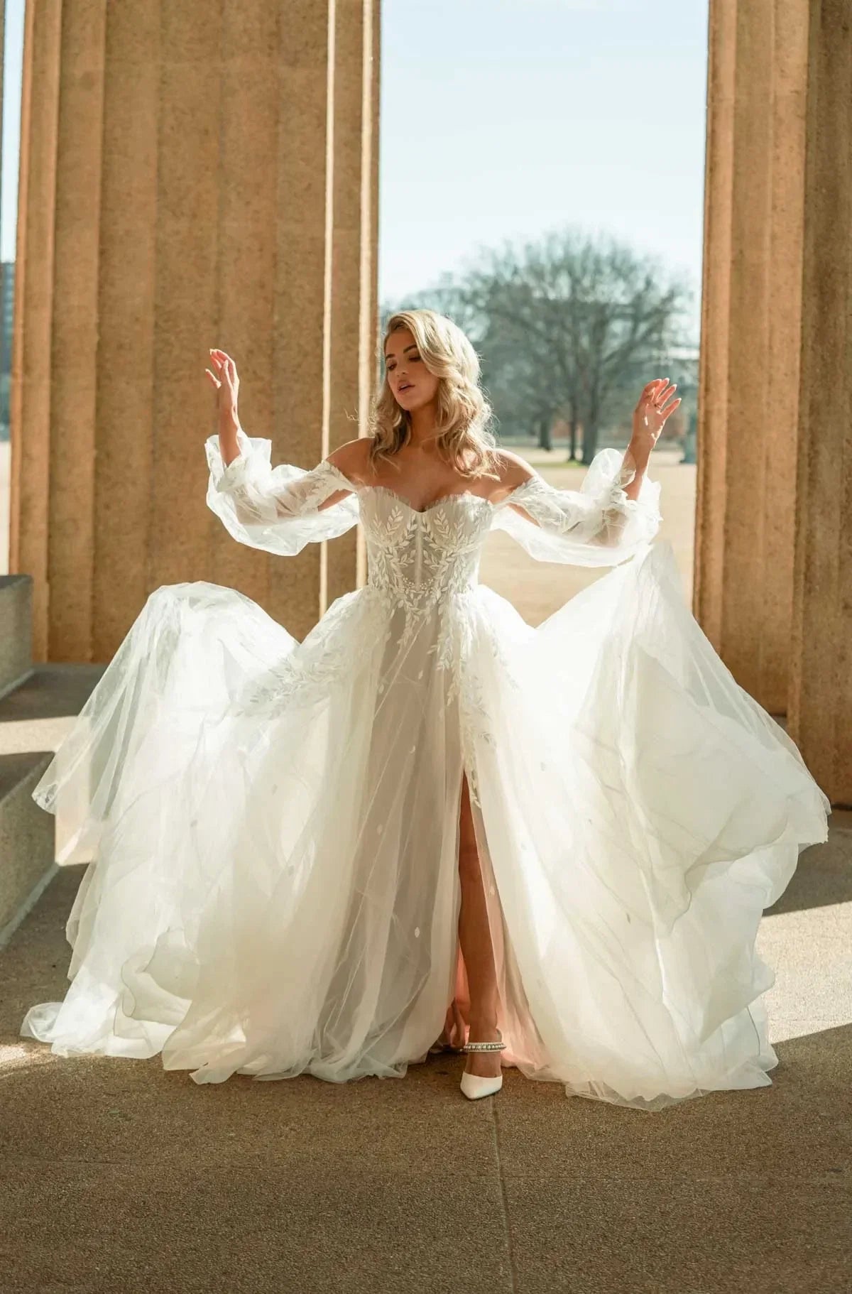 Wren Wedding Dress, luxury bridal gown, additional product image 2 by SimmiUnique