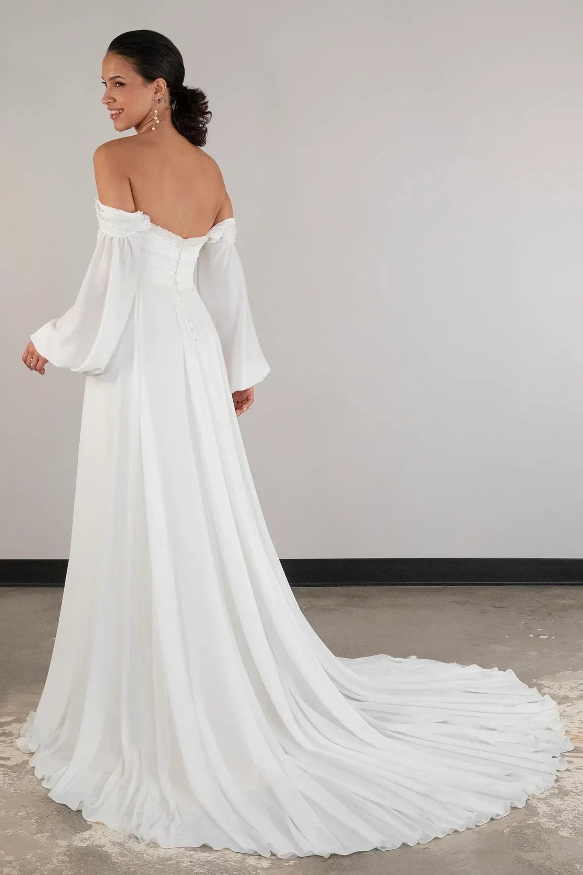Bonnie Wedding Dress, luxury bridal gown, additional product image 3 by SimmiUnique