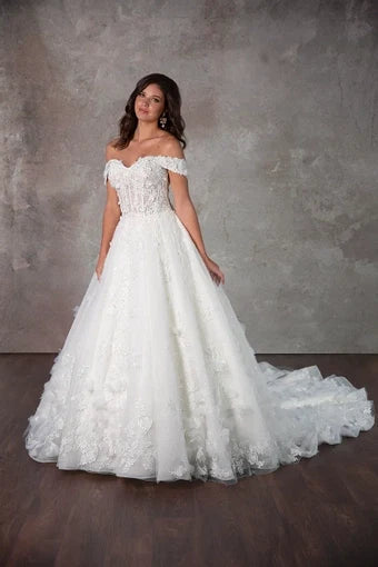 Floriana Wedding Dress, luxury bridal gown, additional product image 3 by SimmiUnique