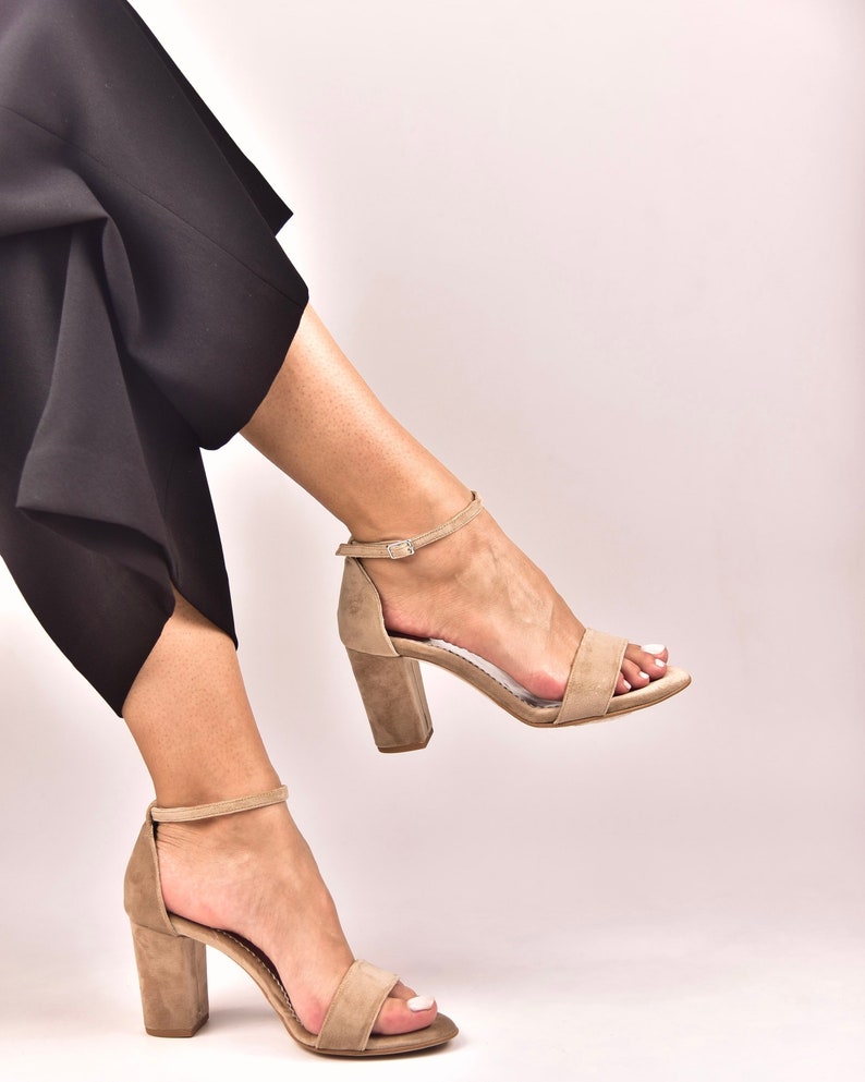 Block Heel Shoes Veloudenia for weddings