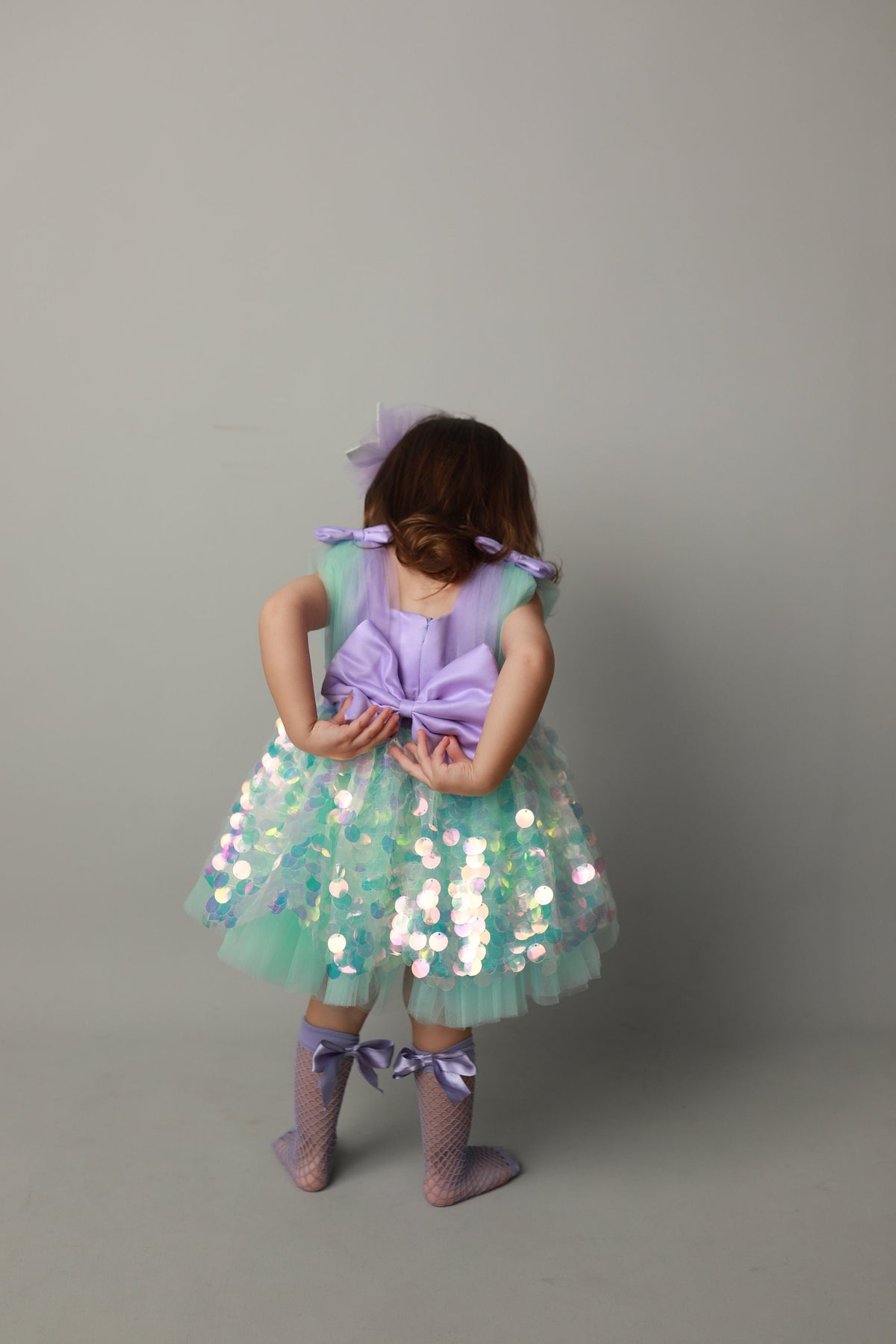 Handmade Mermaid Costume Dress: Baby Girl Party, First Birthday – styled look