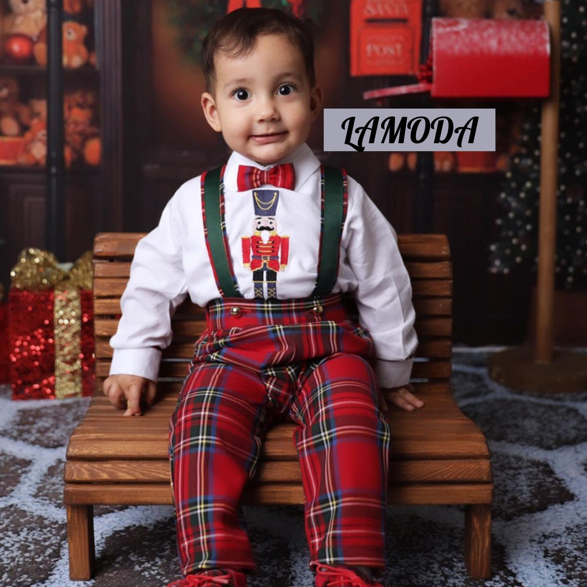 Handmade Red Plaid Boy Sets Wedding/Birthday Photo Shoot/Prince Charming costume for birthdays