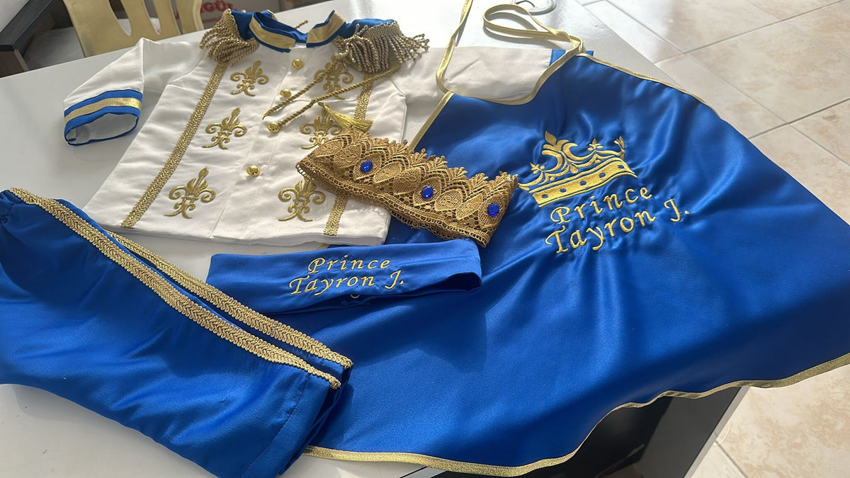 Prince Charming Costume, Birthday Outfit, King Suit – side view
